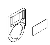 Держатель KA1-8120 широкого шильдика