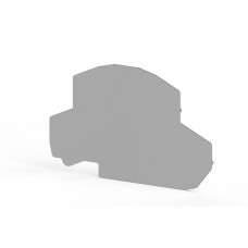 Концевой сегмент на клеммники 2-х ярусные PYK 4-2F (серый); NPP PYK4-2F