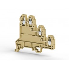 Клеммник 3-х ярусный для датчиков, 2,5мм.кв., (бежевый); PUK 3S