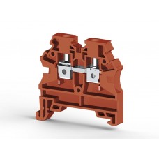 Клеммник на DIN-рейку 4мм.кв. (красный); AVK4 RD