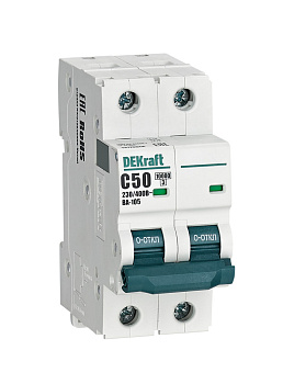 Авт. выкл. 2P 50A х-ка C ВА-105 10кА