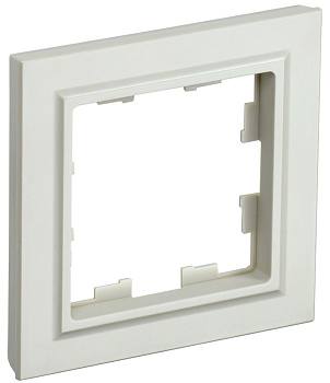 BRITE Рамка 1-мест. РУ-1-БрКр беж. IEK