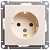 W59 РОЗЕТКА с заземлением без шторок, 16А, механизм, СЛОНОВАЯ КОСТЬ