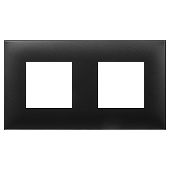Рамка "Avanti", "Черный матовый", 2 поста (4 мод.) Рамка "Avanti", "Черный матовый", 2 поста (4 мод.)