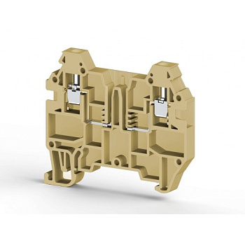 Клеммник с возможностью установки картриджа, 2,5 мм.кв, (бежевый); AVK 2.5F