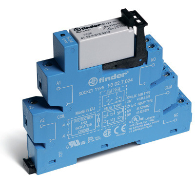 Интерфейсный модуль, электромеханическое реле; 2CO 8A; контакты AgNi; питание 24В AC/DC; категория защиты IP20; винтовые клеммы