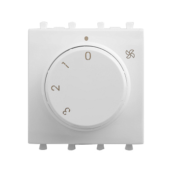 Механизм управления вентиляторами модульный, "Avanti", "Белое облако", 2модуля