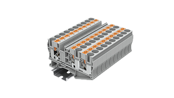 TP10-3-GY Клемма TP 1-2 проходная Push-in, сеч.10мм2, сер.