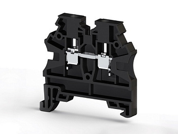Клеммник на DIN-рейку 2,5мм.кв. (черный); AVK2,5 RD (RP)