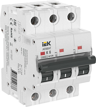 ARMAT Авт. выкл. M10N 3P K 6А IEK