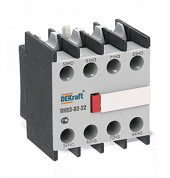 Приставка конт. лицевая доп. контакты 2НО+2НЗ ПК-03 Приставка конт. лицевая доп. контакты 2НО+2НЗ ПК-03