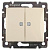 Переключатель Legrand Valena 2напр 2-х клавишный с подсветкой (слоновая кость)  774112