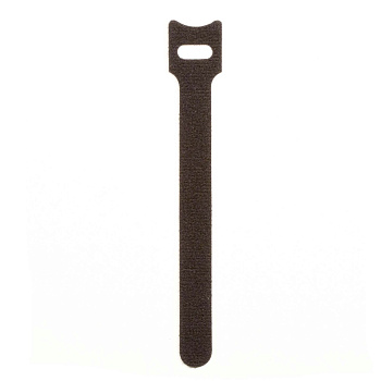 Хомут многоразовый, мягкий, на тканевой основе 12,5х300мм, черный