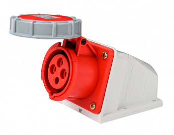 Розетка стац. 3Р+РЕ 16А 380В IP67 РС-103 Розетка стац. 3Р+РЕ 16А 380В IP67 РС-103