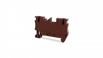 Клеммник на DIN-рейку (Push-in) 2,5 мм.кв. (коричневый); PFT 2,5