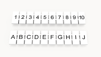 ZB5-10P-19-00A(H), Маркировка для клемм DC/DS, 5мм (10 шильдиков), шт