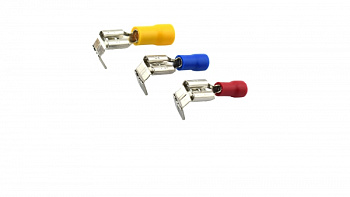 Разъемы плоские изолированные ступенчатые 6,35мм, 0,5-1,5мм2; PBT 1638