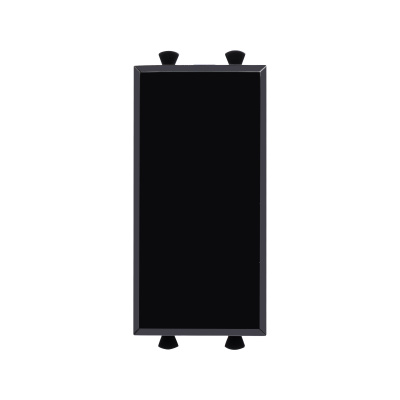 Заглушка модульная, "Avanti", "Черный квадрат", 1 модуль