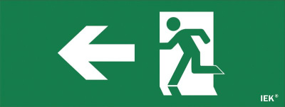 Этикетка самокл. 240х90мм "Фигура/стр. влево" IEK