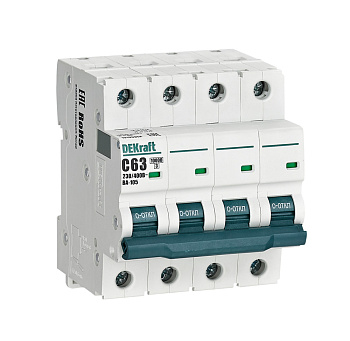 Авт. выкл. 4P 63A х-ка C ВА-105 10кА