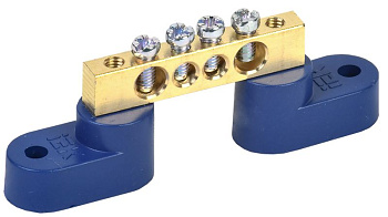 Шина N "ноль" на двух угловых изол ШНИ-6х9-4-У2-С IEK Шина N "ноль" на двух угловых изол ШНИ-6х9-4-У2-С IEK