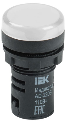 Лампа AD22DS(LED) матрица d22 мм белый 24В AC/DC  ИЭК