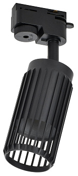 Светильник 4206 декор. трековый GU10 черный IEK