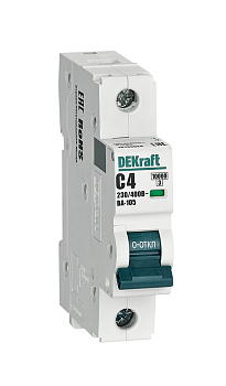 Авт. выкл. 1P 4A х-ка C ВА-105 10кА