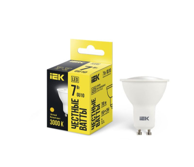 Лампа LED PAR16 софит 7Вт 230В 3000К GU10 IEK