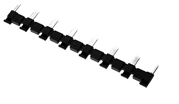 8-полюсный шинный соединитель черный