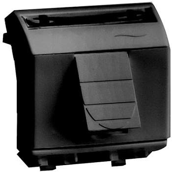 Компьютерная розетка RJ45 кат.5e экран., 8P8C, Brava, черная, 2мод Компьютерная розетка RJ45 кат.5e экран., 8P8C, Brava, черная, 2мод