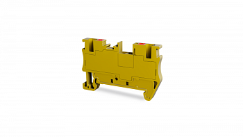 Клеммник на DIN-рейку (Push-in) 2,5 мм.кв. (желтый); PFT 2,5