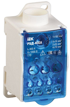 Блок распределительный на DIN-рейку РБД-400А (RBD-400) Блок распределительный на DIN-рейку РБД-400А (RBD-400)