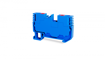 Клеммник на DIN-рейку (Push-in) 6 мм.кв. (синий); PFT 6