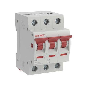 Выключатель нагрузки модульный YON max типа MSD, 3 полюса, 40А Выключатель нагрузки модульный YON max типа MSD, 3 полюса, 40А