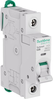 Systeme9 Автоматический выключатель (АВ) C 25A 1P 6kA 230В