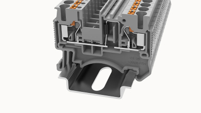 DS2.5-LD L-R-01P-11-00A(H), Клемма PUSH-IN, 2.5 мм.кв., с диодом, серый, шт