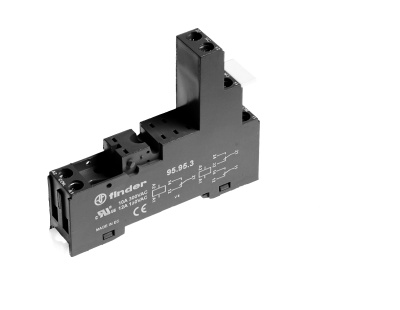 Розетка с винтовыми клеммами (с зажимной клетью) для реле 40.31; применяются модули 99.80; в комплекте пластиковая клипса 095.91.3; версия: черный цвет (заказ минимум/кратно 1000шт)