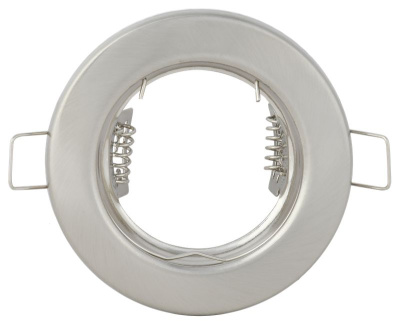 Светильник встраиваемый под лампу MR16 хром матовый IEK