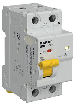 KARAT УЗДП c авт. выкл. 1P+N C 10A IEK