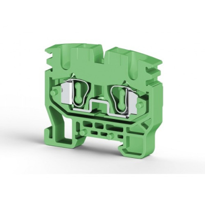 Миниклеммник пружинный на DIN-рейку (MR15), 2,5 мм.кв. (зеленый); MYK2,5