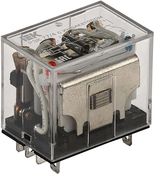 Реле РЭК77/4(LY4) с индикацией 10А 12В AC IEK