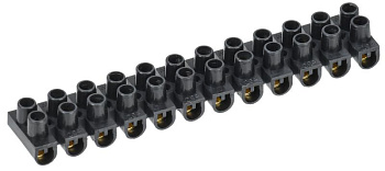 Зажим винтовой ЗВИ-3 н/г 1,0-2,5мм2 12пар черные IEK