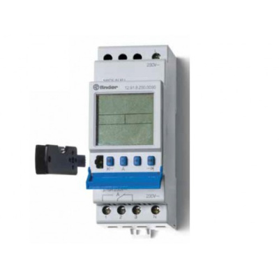 Реле времени цифровое ASTRO; программируется ПК (012.90); монтаж на рейку 35мм; 2СO 16A; питание 230В АC; ширина 35.8мм; степень защиты IP20