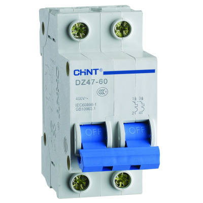 Авт. выкл. DZ47-60 2P 5A 4.5kA х-ка B (CHINT)