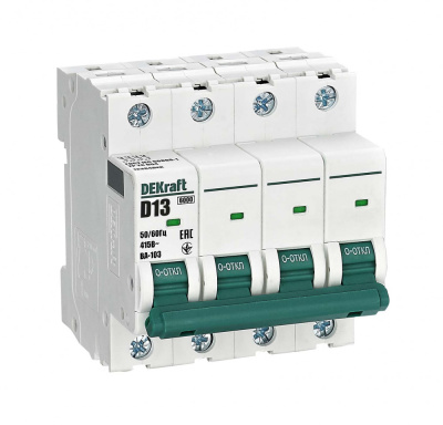 Авт. выкл. 4Р 13А х-ка D ВА-103 6кА