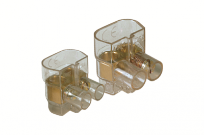 Изолированный винтовой зажим соединительный до 42А для соединения до 2 жил сечением до 6кв.мм 2 отверстия