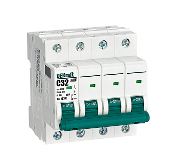 Авт. выкл. без теплозащиты 4P 32А х-ка C 6кА ВА-103M