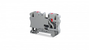 Клеммник на DIN-рейку (Push-in) 10 мм.кв. (серый); PFT 10