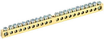 Шина PEN "земля-ноль" 8х12мм 22/1 (22групп/креп по цент) IEK